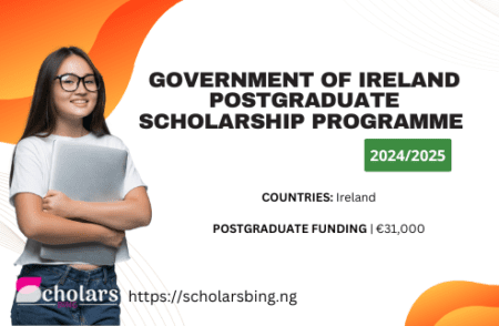 Government of Ireland Postgraduate Scholarship Programme 2024/2025