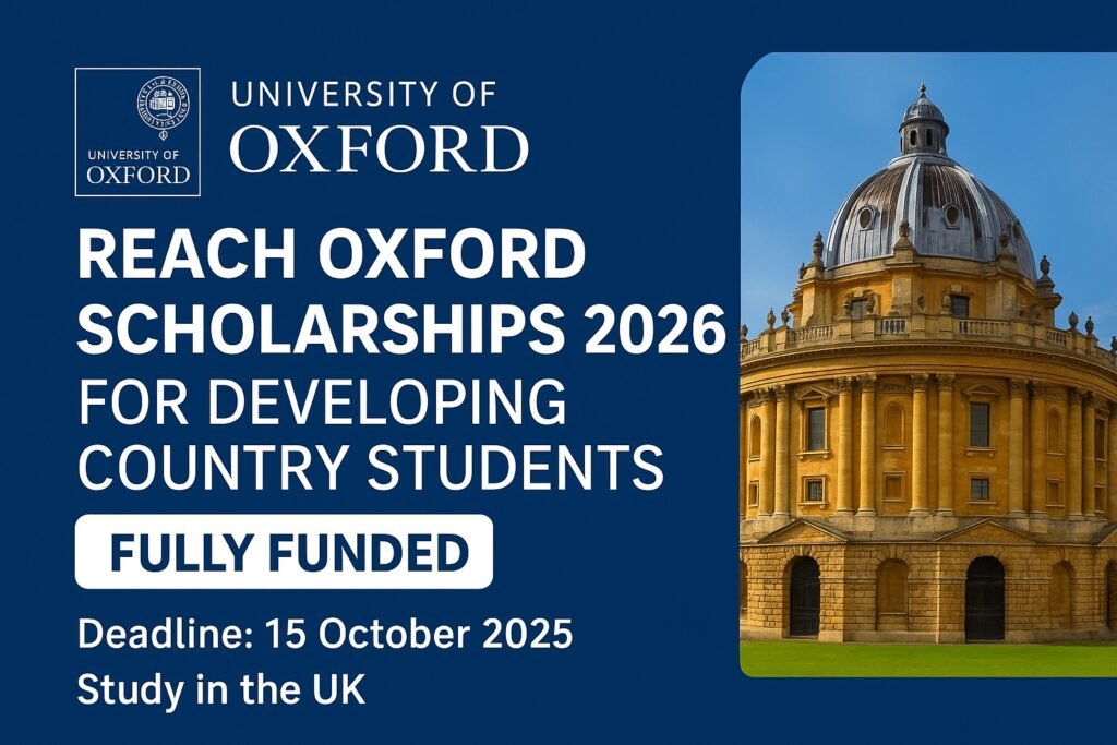 Reach Oxford Scholarship 2026