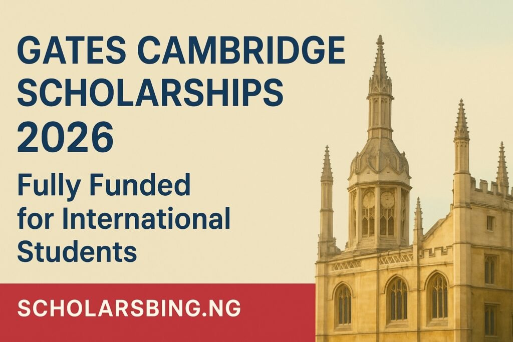 Gates Cambridge Scholarships 2026 for International Students